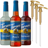 Torani Flavor Syrup Gift Set – Valentine's Day Coffee Lover Present for Mom and Friends, 750 ml Bottles