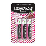 ChapStick Classic Cherry Lip Balm Tube Trio – Sun and Wind Protection for Picnics, Beach Trips, and Trail Walks