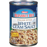 Snow's Italian Style White Clam Sauce, 15 Ounce – Artisanal Italian Pasta Sauce with Packed Whole Clams, Refined Garlic and Herb Blend