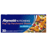 Reynolds Kitchens Pop-Up Parchment Sheets, Food-Safe Pre-Cut Liners for Busy Kitchens With Kids and Pets, 10.7x13.75