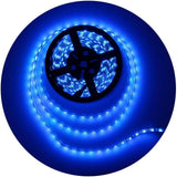 ALITOVE 16.4ft Blue LED Strip Light for Kitchen Under-Cabinet and Stair Tread Glow, 12V Cuttable