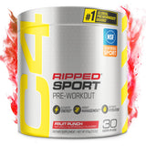 C4 Ripped Sport Pre Workout Powder – Travel-Friendly Pre-Workout for Athletes Training at Outdoor Parks and Fields