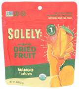 SOLELY Organic Dried Mango Halves – Shelf-Stable Road Trip Snack for Travelers