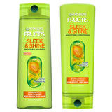 Garnier Fructis Sleek & Shine Duo – Neutral-Toned Frizz Control with Recycled Bottles, Less-Is-More Haircare