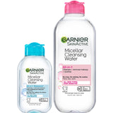 Garnier Micellar Water – Nightly Wind-Down Skincare Duo for Mindful Self-Care, 13.5 + 3.4 fl oz