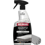 Weiman Quartz Countertop Cleaner and Polish — Residue-Free Clean for a Mindful Cooking Prep Space