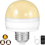 BLUEYE Battery Operated LED Bulb for Pet-Friendly Homes, Cool-Touch Cordless Lamp with Remote Timer