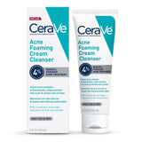 CeraVe Acne Foaming Cream Cleanser, Fragrance-Free Non-Comedogenic Wash Safe for Reactive Skin Types