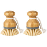 MR.SIGA Bamboo Palm Brush – Eco-Friendly Gift for Mom, Practical Kitchen Cleaning Set