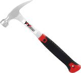 YIYITOOLS 16-oz Forged Steel Rip Hammer with Fiberglass Handle – Daily Use Tool for Renovation and Carpentry