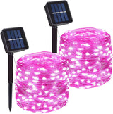 LumLove Solar String Lights – Aesthetic 200 LED Ambient Lights for Home Interior, 66FT Copper Wire Fairy Lights with 8 Modes for Living Room, Bedroom, and Studio