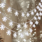 Snowpin Battery Snowflake String Lights – Secret Santa Pick Under Twenty, Festive Present for Friends and Coworkers