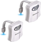 LumiPals Toilet Bowl Night Light – Cool Gag Gift for Christmas and Housewarming, LED Bathroom Set 2-Pack