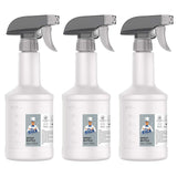 MR.SIGA Heavy Duty Empty Spray Bottles 3 Pack for Patio & Outdoor Cleaning, Leak Proof HDPE Bottles for Portable Use