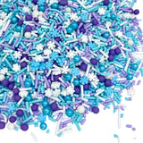 Manvscakes Frozen in Sugar Sprinkles – Artisan-Grade Winter Dessert Topping with Metallic Accents, Curated Color Palette