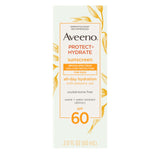 Aveeno Protect + Hydrate Face Sunscreen SPF 60 – Hiking & Trail Day Facial Sun Protection, Sweat Resistant Travel Size
