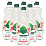 Seventh Generation Unscented Dish Detergent – Plant-Based Dishwashing Liquid for Playroom-Adjacent Cleanup Stations, 6-Pack