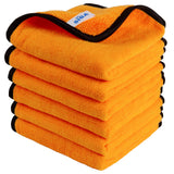 MR.SIGA Microfiber Car Wash Towels – High-End Auto Detailing Towels, Soft Touch Buffing Cloths Gold 12 Pack