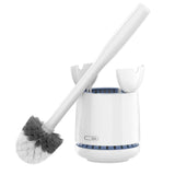 MR.SIGA Toilet Brush Set – Uncluttered Small Space Bathroom Solution, Compact 5.1-Inch Footprint