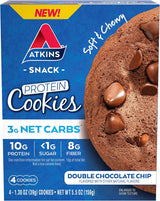 Atkins Double Chocolate Chunk Cookie – Portable High-Protein Lunchbox Add-On for Packed Workdays