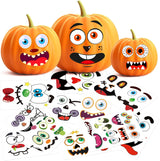 BainGsek Kid-Safe Pumpkin Decorating Stickers – No Sharp Tools, No Flame, Worry-Free Halloween for the Whole Family