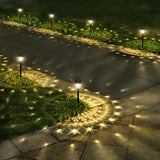 Birthday Gift Solar Outdoor Lights for Her, Patterned Star Projection Walkway and Patio Set