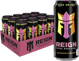 REIGN Total Body Fuel Reignbow Sherbert Zero Sugar Energy Drink 12 Pack 16oz Can for Wellness Routines and Hormone Free Afternoon Recovery