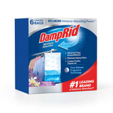 DampRid Hanging Bag Dehumidifier for Yoga Room Atmosphere, Stress-Relief Lavender Vanilla Fragrance 6 Pack