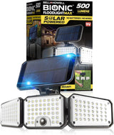 Bionic Solar Flood Light 2-Pack – Wireless Outdoor Security Light for Pet Owners and Nighttime Walkways