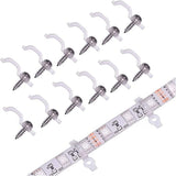 LuminTech Transparent Strip Light Brackets – Stable Desk and Workspace LED Mounting for Deep Work