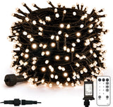 suddus Safe Christmas Tree Lights – Cool-to-Touch 29V Low Voltage UL Certified, 100 LED 33ft Warm White with Auto Timer