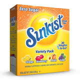 Sunkist Flavored Water Sticks for Workout Recovery and Healthy Lifestyles – Non-Carbonated Sugar-Free Drink Mix