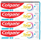 Colgate Total Active Prevention Whitening Gel – Trusted Colgate Total for Growing Smiles in the Shared Family Bathroom, 4 Pack 5.1 oz