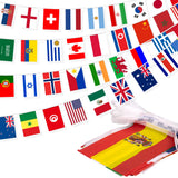 International Flag Bunting – Perfect Housewarming Gift with 82 ft World Map Decoration for New Homes
