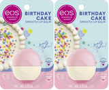 eos Shea Butter Birthday Cake Balm – Durable Lip Care for Golf Bag and Car Cup Holder, Non Melting Formula