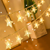 ANJAYLIA 20 LED Star Lights – Effortless Neutral Home Decor, 10ft Warm White Minimal Glow