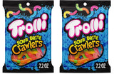 Trolli Sour Brite Crawlers Very Berry Sour Gummy Worms – Movie Night Snack Gift Basket Addition for Hosts