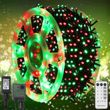 WATERGLIDE LED Christmas Lights with Timer – Smoke-Free, No-Fire-Risk Decor for Dry Trees & Indoor Use