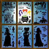 Family-Safe Halloween Window Stickers – Reusable Static Clings for Child's Bedroom & Nursery Glass, No Mess