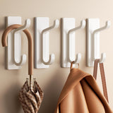 Towlz Weather-Resistant Coat Hooks for Patio and Outdoor Kitchen, Aluminum Adhesive Hooks in Five Finishes