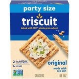 Triscuit Original Whole Grain Crackers – No-Filler Snack for Clutter-Free Snack Drawers