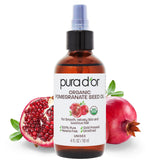 PURA D'OR Cold Pressed Pomegranate Oil - High-End Skin Elixir in Amber Bottle for Luxury Vanity Display