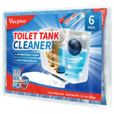 Vacplus Toilet Tank Cleaner - 6 Pack Septic-Safe Tablets for Peace of Mind in Your Home Spa Bathroom