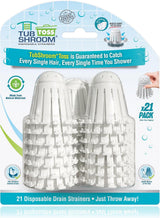 TubShroom Toss Disposable Hair Catcher Strainers - Practical Mother's Day Gift for the Long-Hair Mom in Your Life