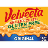Velveeta Gluten Free Shells & Cheese, Self Care Dinner for Newly Diagnosed Celiac Adults, 12 oz Box