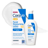 CeraVe AM Moisturizer with SPF 50 – Luxury Multi-Benefit Face Care with Ceramides & Hyaluronic Acid