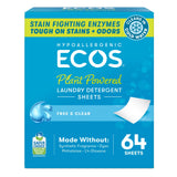 ECOS Free and Clear Laundry Sheets – Gentle Baby Clothes and Cloth Diaper Wash for Daycare and Toddler