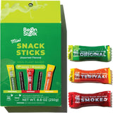 Bean Stalk Savory Vegan Mini Snack Sticks - Assorted Flavors - Focused Fuel for Study Sessions and Long Shifts