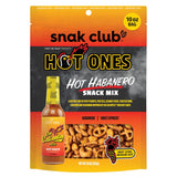 Snak Club x Hot Ones Hot Habanero Snack Mix – Plant-Based Afternoon Pick-Me-Up with Appleswood Jalapeño and Tart Apricot for Wellness-Minded Snackers, 10 oz Bag