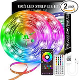 LuminNest Music Sync LED Strip – Child Friendly Room Decor for Tweens, 40 Key Remote